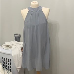 PPLA halter neck blue dress